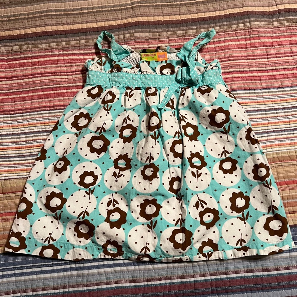 Penelope Mack Baby Girls Summer Dress Floral Sleeveless 18 Months Cute